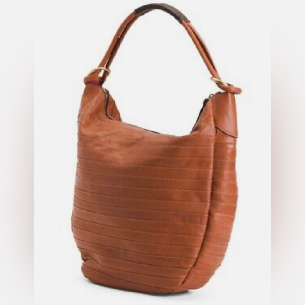 IL DUCA LARGE BROWN HOBO